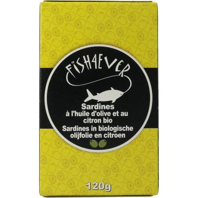 Fish 4 Ever Sardines olijfolie citroen 120 gram - Overig reform/levensmiddelen