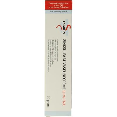 Fagron Zinksulfaat vaselinecreme 0.5% FNA 30 gram - Overig lichaam