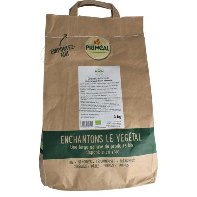 Primeal Bruin lijnzaad bio Primeal Bruin lijnzaad bio 3 kilogram - Overig reform/levensmiddelen