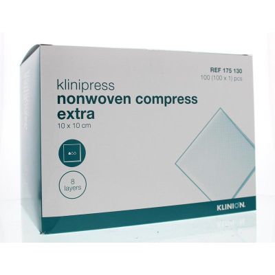 Klinion Non-woven compres 10 x 10 cm extra