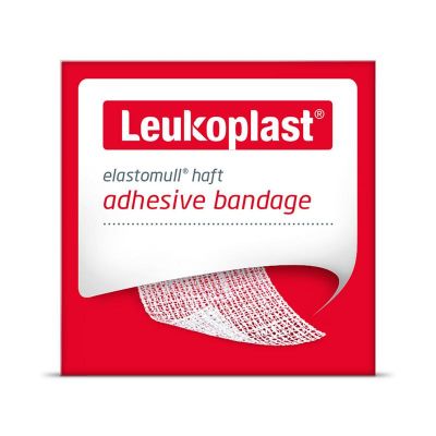 Foto van Leukoplast Elastomull haft 4 x 8 cm