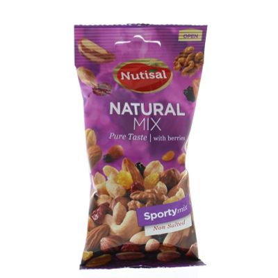 Nutisal Enjoy sporty mix natural 60 gram - Snoep en chocola
