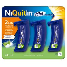 Niquitin Zuigtablet mini mint 2mg Foto van Niquitin Zuigtablet mini mint 2mg