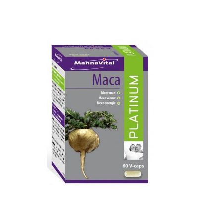 Mannavital Maca platinum 60 vcaps - Overige vitaminen/mineralen