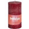 Afbeelding van Bolsius Rustiek stompkaars shine 100/50 velvet red