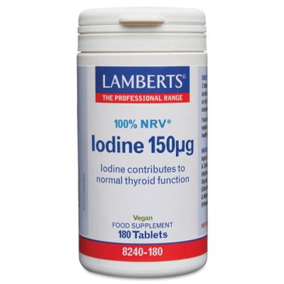 Lamberts Jodium 150 mcg Lamberts Jodium 150 mcg 180 tabletten - Mineralen enkel