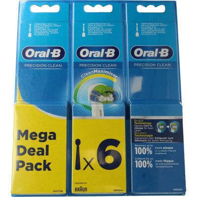 Oral B Opzetborstel precision clean 6 stuks - Tandenborstel