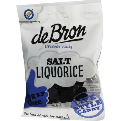 Klavertjes zout/salt liquorice suikervrij 100 gram - Snoepgoed suikervrij