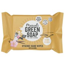 Foto van Marcel's GR Soap Hand wipes vanilla & cherry blossom bio