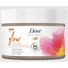 Foto van Dove Glow body scrub