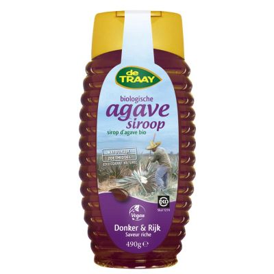Traay Agavesiroop donker en rijk bio 490 gram - Honing