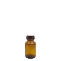 Medicijnfles gedopt bruin 60 ml 28 mm