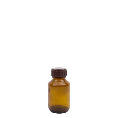 Medicijnfles gedopt bruin 60 ml 28 mm 33 stuks - 
