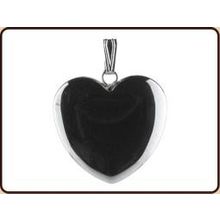 Foto van Hanger hart 20 mm hematiet