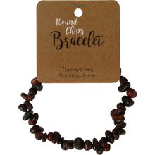 Foto van Splitarmband tijgeroog rood