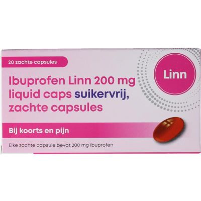 Linn Ibuprofen liquid 200mg suikervrij 20 capsules - Pijn algemeen