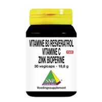 SNP NMN Resveratrol gebufferde vit C zink bioperine