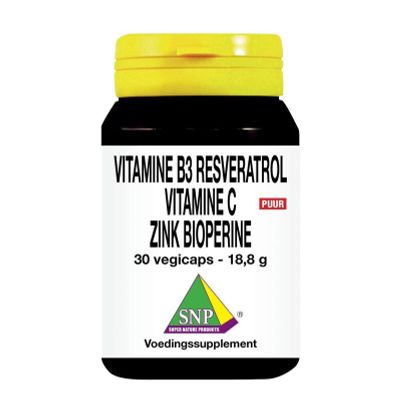 SNP NMN Resveratrol gebufferde vit C zink bioperine