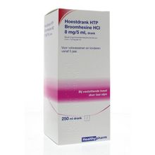 Foto van Healthypharm Broomhexine hoestdrank 8 mg