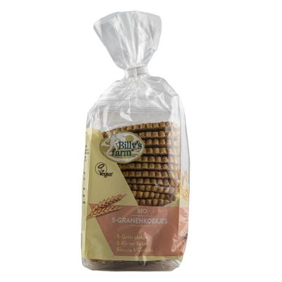 Billy'S Farm Granenkoekjes 5 granen Billy'S Farm Granenkoekjes 5 granen 175 gram - Koek