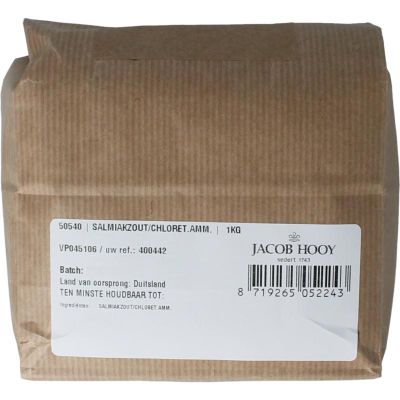 Jacob Hooy Salmiakzout / Ammonium chloride 1 kilogram - Overig reform/levensmiddelen