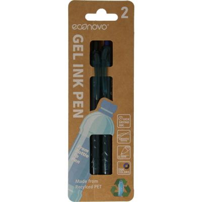 Econovo Gelpennen 0,7mm blauw/zwart