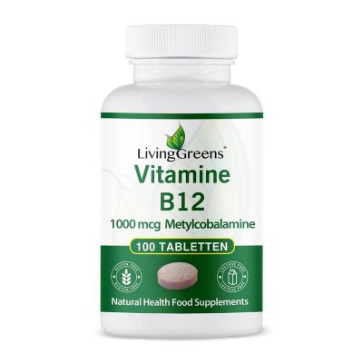 Foto van Livinggreens Vitamine B12 methylcobalamine 1000 mcg