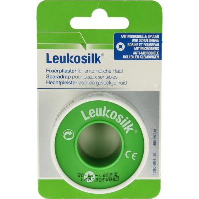Leukosilk Eurolock 5m x 2.50cm 1 stuks - Pleisters
