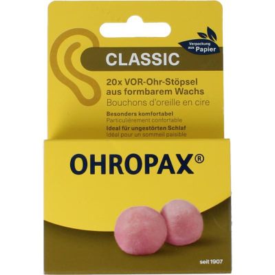Ohropax Oordopjes classic Ohropax Oordopjes classic 20 stuks - Oorverzorging