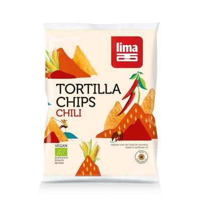 Tortilla chips chili bio 90 gram - Zoutjes/chips