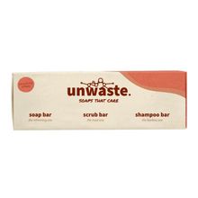Foto van Unwaste Giftset coffee soap scrub shampoo