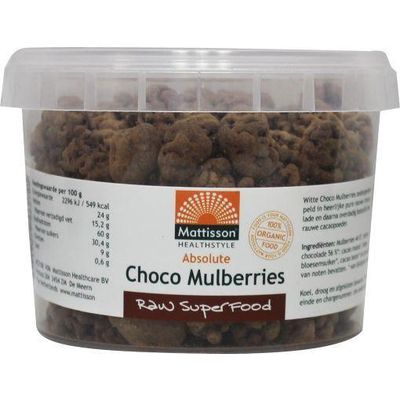 Mattisson Absolute raw choco mulberries bio