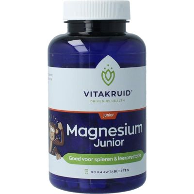 Vitakruid Magnesium junior 90 kauwtabletten - Mineralen enkel