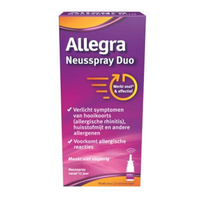 Allegra Neusspray duo 15 Milliliter - Verstopte neus