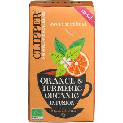 Foto van Clipper Orange & turmeric infusion bio