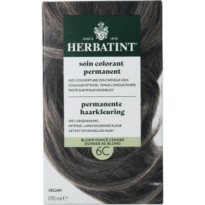 Herbatint 6C Donker asblond Herbatint 6C Donker asblond 170 Milliliter - Haarkleuring