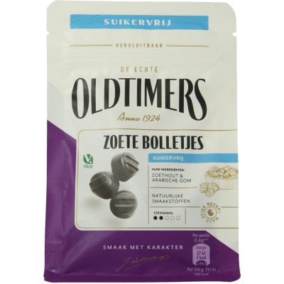 Oldtimers Zoete bolletjes suikervrij 100 gram - Snoepgoed