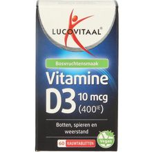 Foto van Lucovitaal Vitamine D3 10mcg (400IE) vegan