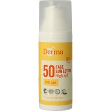 Foto van Derma Sun face lotion SPF50