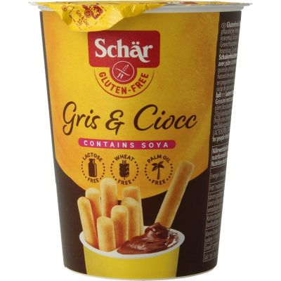 Foto van Dr Schar Milly grissini & chocolate sticks