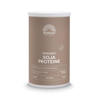 Mattisson Soja proteine 90% bio Mattisson Soja proteine 90% bio 350 gram - Overige vitaminen/mineralen