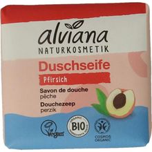 Foto van Alviana Douchezeep bodywash bar perzik