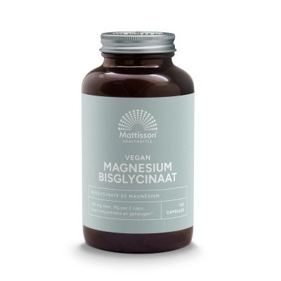 Mattisson Vegan magnesium bisglycinaat 150mg 120 vegicaps - Mineralen enkel