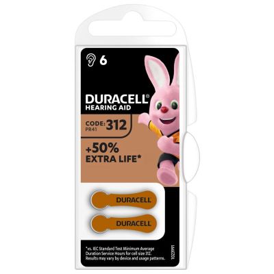 Duracell Hearing aid nummer 312