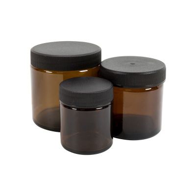 Zalfpot glas bruin gedopt 30 ml 72 stuks - 