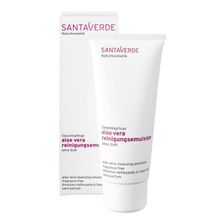 Foto van Santaverde Aloe vera cleansing milk bio