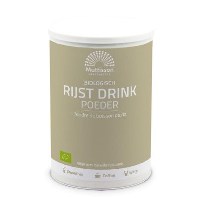 Mattisson Rijst drink poeder bio 500 gram - Dranken