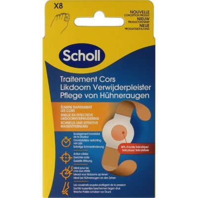 Scholl Likdoorn verwijderpleisters 8 stuks - Eelt / Likdoorn