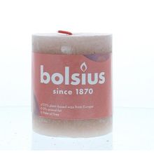 Foto van Bolsius Rustiek stompkaars shine 80/68 misty pink