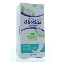 Always Dailies cotton protection inlegkruisjes large